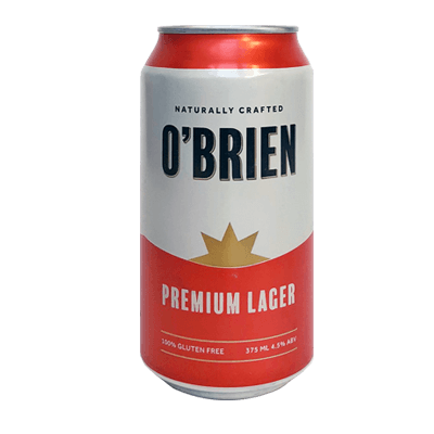 O'Brien Gluten Free Premium Lager 375ml Can