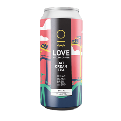 Ocean Reach Love Rollercoaster Oat Cream IPA 500ml Can