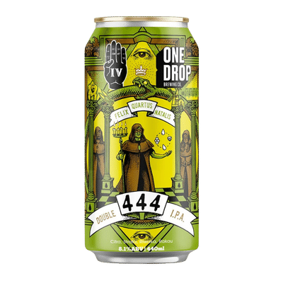 One Drop 444 Double Hazy IPA 440ml Can