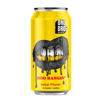 One Drop Hoo Bangin' SoCal Pilsner 440ml Can