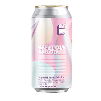 One Drop Mellow Mood Peach Smoothie Sour 440ml Can