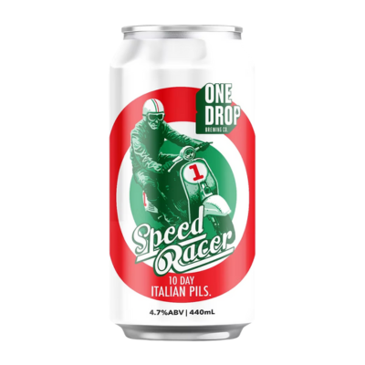 One Drop Speed Racer Italian Pilsner 440ml Can