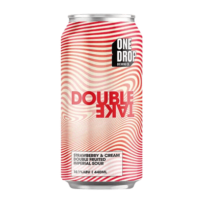 One Drop Strawberries & Cream Double Take Imperial Sour 440ml Can