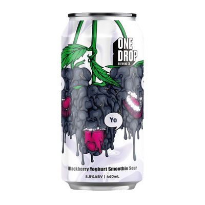 One Drop Yo Yo Yo Blackberry Yoghurt Smoothie Sour 440ml Can