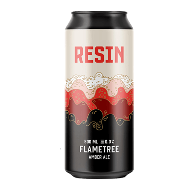 Resin Flame Tree Amber Ale 500ml Can