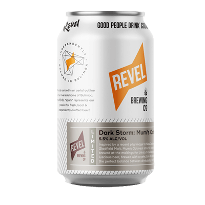 Revel Dark Storm Mum's Oatmeal Stout 375ml Can