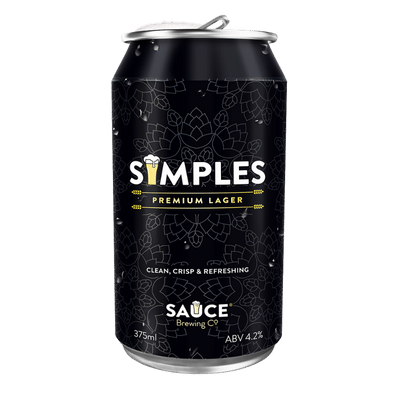 Sauce Simples Lager 375ml Can
