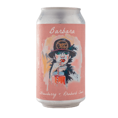 Seven Mile Barbara Strawberry and Rhubarb Sour Ale