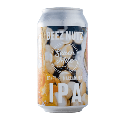 Seven Mile Honey Macadamia Hazy IPA 375ml Can