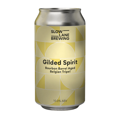 Slow Lane Gilded Spirit Bourbon BA Belgian Tripel 375ml Can