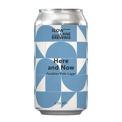 Slow Lane Here and Now Festbier Pale Lager 375ml Can