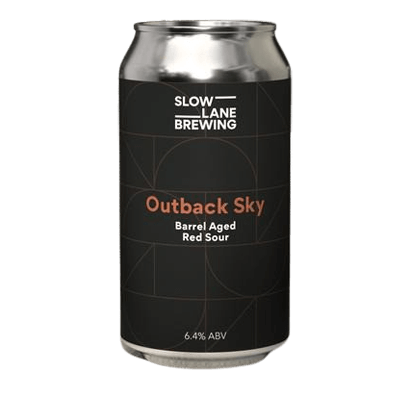 Slow Lane Outback Sky Barrel Aged Red Sour Ale 375ml Can