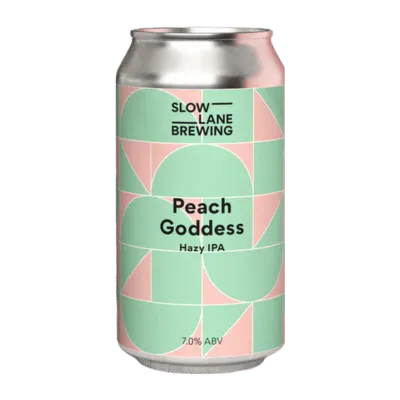 Slow Lane Peach Goddess Hazy IPA 375ml Can