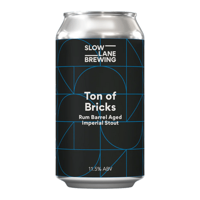 Slow Lane Ton of Bricks Rum Barrel Aged Imperial Stout 375ml Can