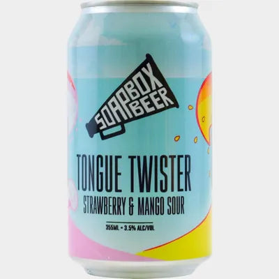 Soapbox Tongue Twister Strawberry & Mango Sour 355ml Can