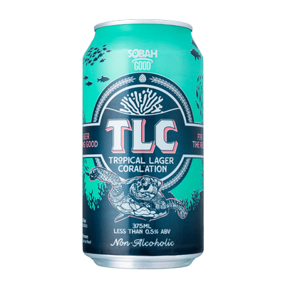 Sobah Good TLC Tropical Lager Coral'ation 375ml Can