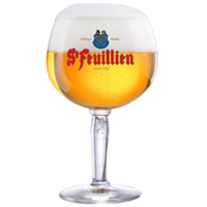 St Feuillien Stemmed Belgian Abbey Ale Beer Glass