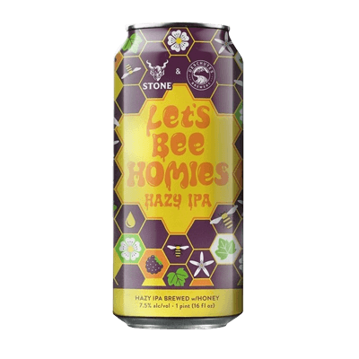 Stone Let's Bee Homies Hazy Honey IPA 473ml Can