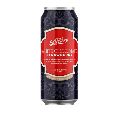 The Bruery White Chocolate Strawberry Bourbon Barrel-Aged Wheat-Wine Ale with Strawberries, Cacao Nibs, and Vanilla Beans 473ml Can