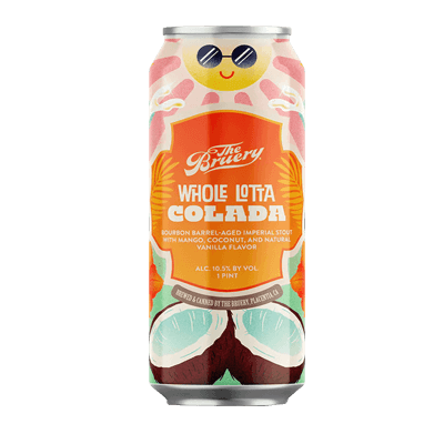 The Bruery Whole Lotta Colada Bourbon Barrel-Aged Imperial Stout with Mango, Coconut, and Natural Vanilla Flavor 473ml Can