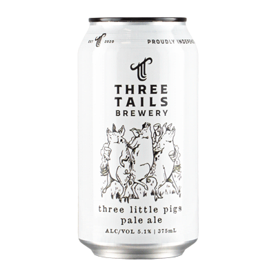 Three Tails Three Little Pigs Pale Ale 375ml Can