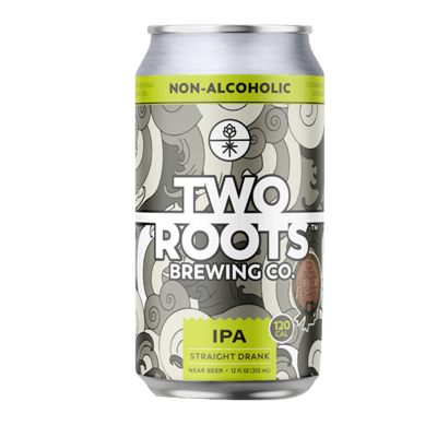 Two Roots Straight Drank IPA Non Alcoholic 355ml Can