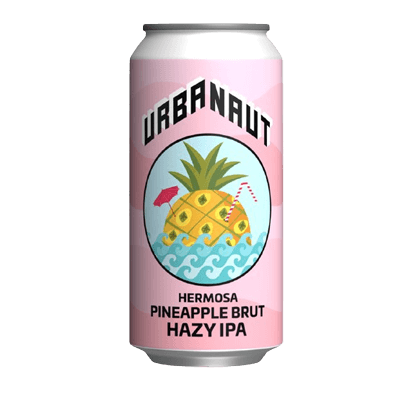 Urbanaut Brewing Hermosa Pineapple Brut Hazy IPA 440ml Can