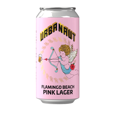 Urbanaut Flamingo Beach Pink Lager 440ml Can