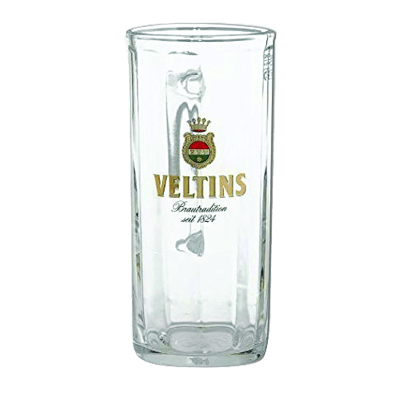 Veltins Brewery Stein Glass