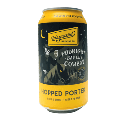 Wayward Midnight Barley Cowboy Hopped Porter Nitro 375ml Can