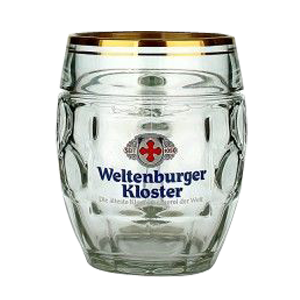 Weltenburger Glass Beer Mug