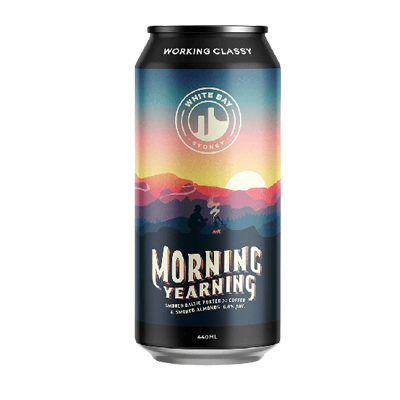 White Bay Morning Yearning Coffee & Almond Smoked Baltic Porter 440ml Can