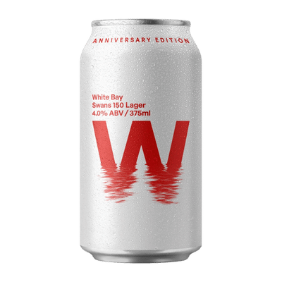 White Bay x Sydney Swans 150th Anniversary Extra Pale Lager 375ml Can