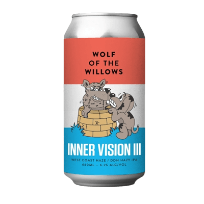Wolf of The Willows Inner Vision III DDH Hazy IPA 440ml Can