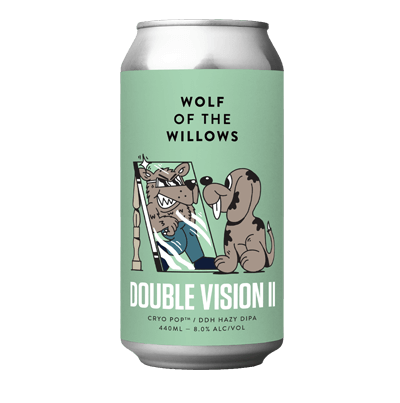 Wolf of the Willows Double Vision II Cryo POP DDH Hazy DIPA 440ml Can