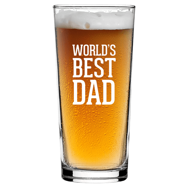 World's Best Dad Beer Glass