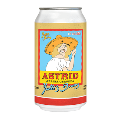 Yulli's Brews Astrid Arriba Cerveza