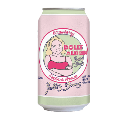 Yulli's Brews Dolly Aldrin Strawberry Berliner Weisse