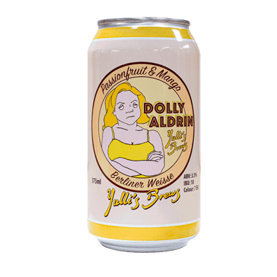 Yulli's Dolly Aldrin Passionfruit & Mango Berliner Weisse 375ml Can