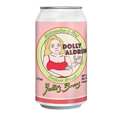 Yulli's Dolly Aldrin Watermelon & Mint Berliner Weisse 375ml Can